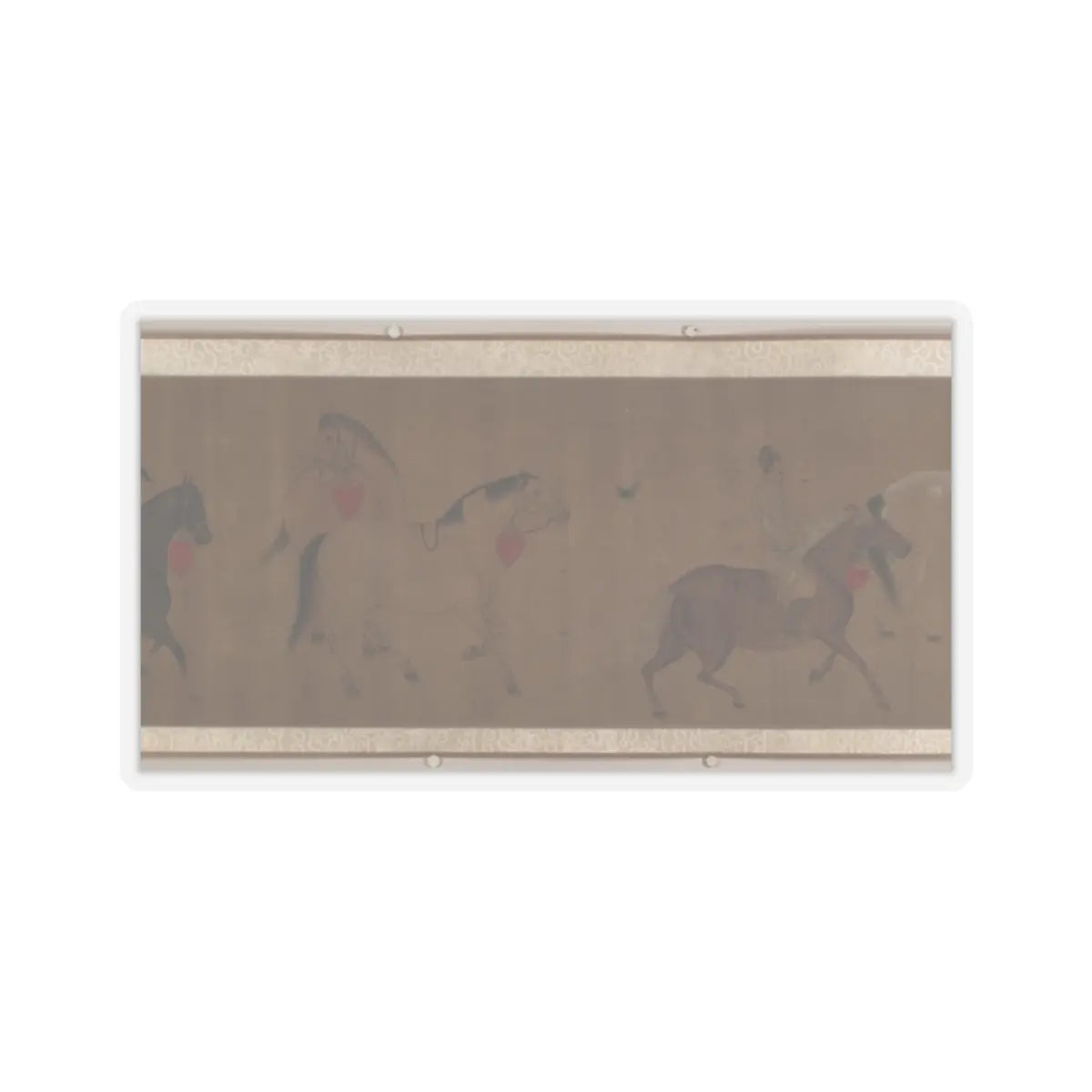 Unidentified artist - Eight Horses - unknown v8 - STICKER Vinyl Kiss-Cut Decal