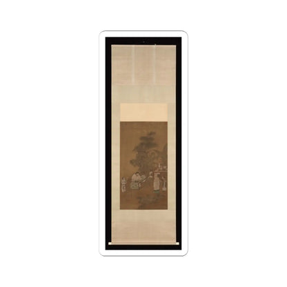 Unidentified artist - Elegant gathering in a garden - 15th–16th century v2 - STICKER Vinyl Kiss-Cut Decal