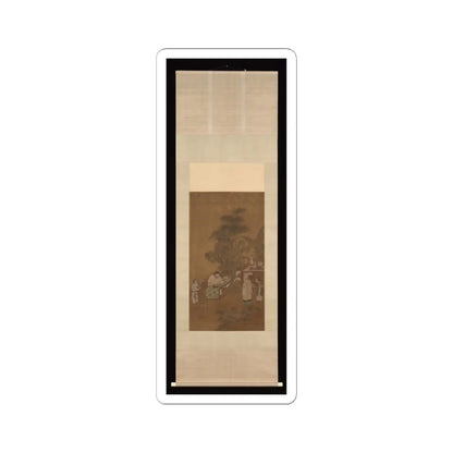 Unidentified artist - Elegant gathering in a garden - 15th–16th century v2 - STICKER Vinyl Kiss-Cut Decal