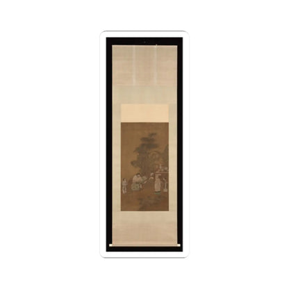 Unidentified artist - Elegant gathering in a garden - 15th–16th century v2 - STICKER Vinyl Kiss-Cut Decal