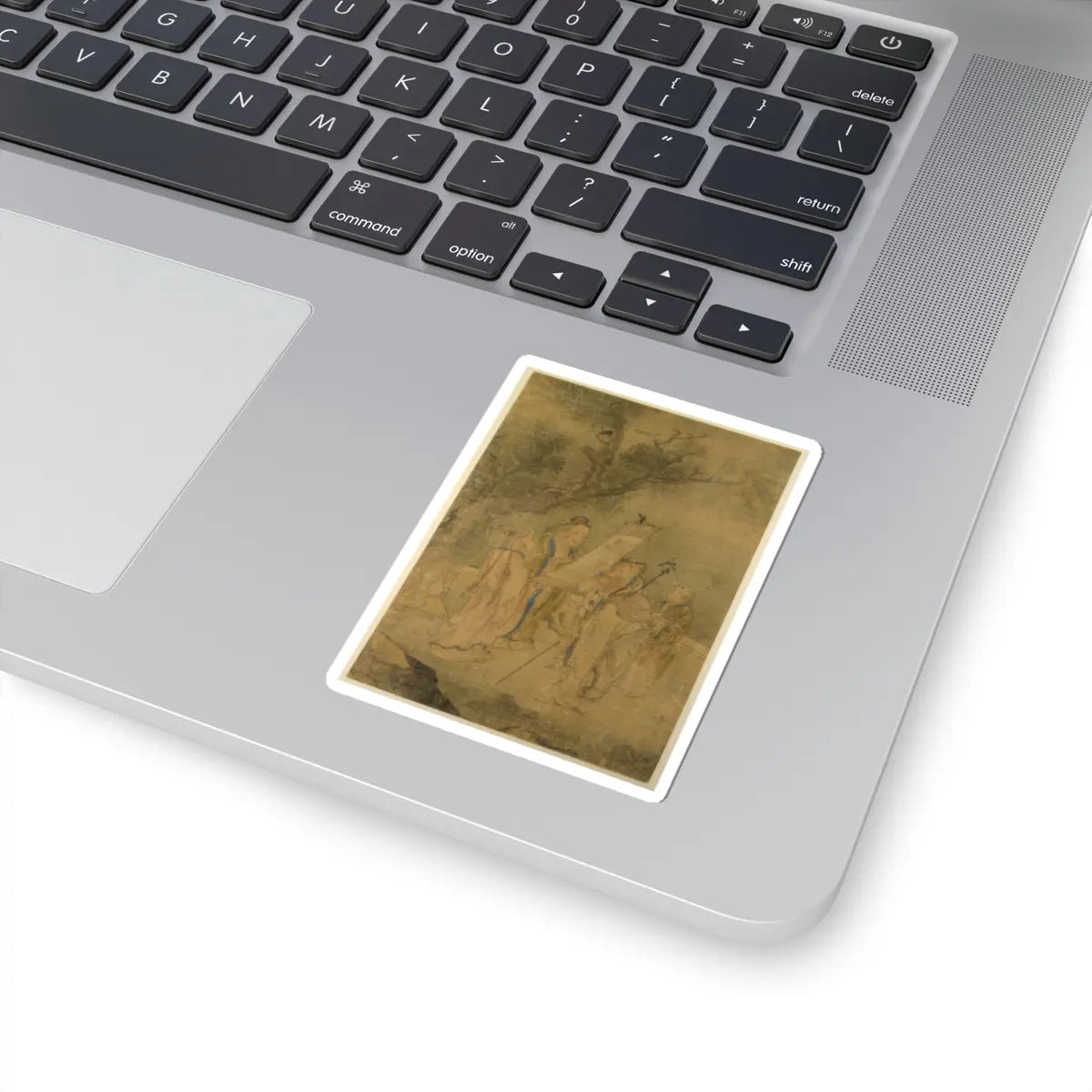 Unidentified artist - Examining the Hanging Picture - ca. 1650 - STICKER Vinyl Kiss-Cut Decal