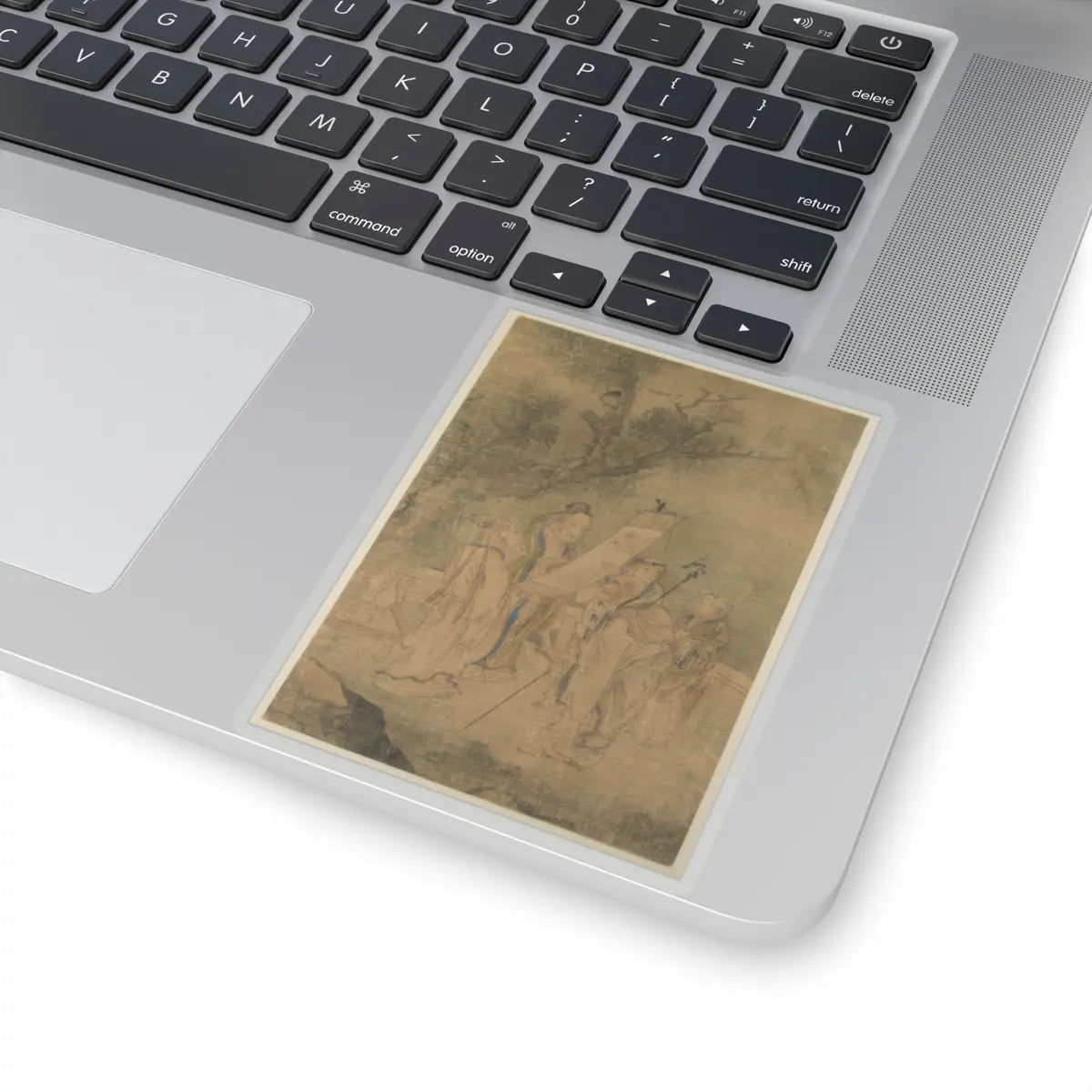 Unidentified artist - Examining the Hanging Picture - ca. 1650 - STICKER Vinyl Kiss-Cut Decal