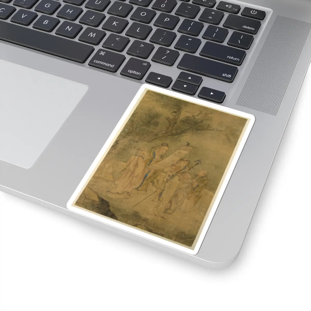 Unidentified artist - Examining the Hanging Picture - ca. 1650 - STICKER Vinyl Kiss-Cut Decal
