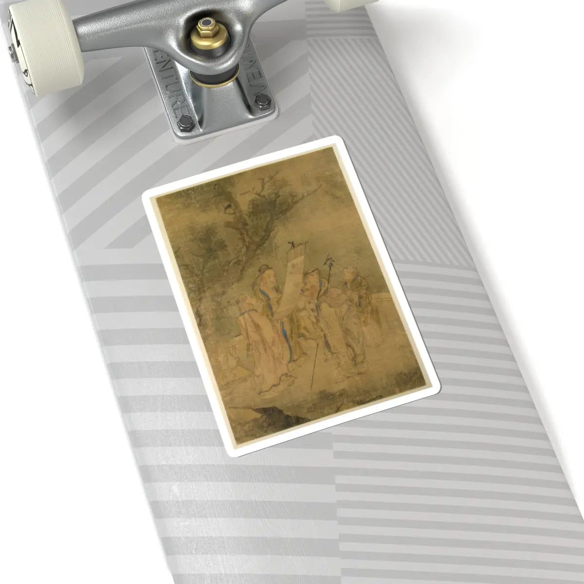 Unidentified artist - Examining the Hanging Picture - ca. 1650 - STICKER Vinyl Kiss-Cut Decal
