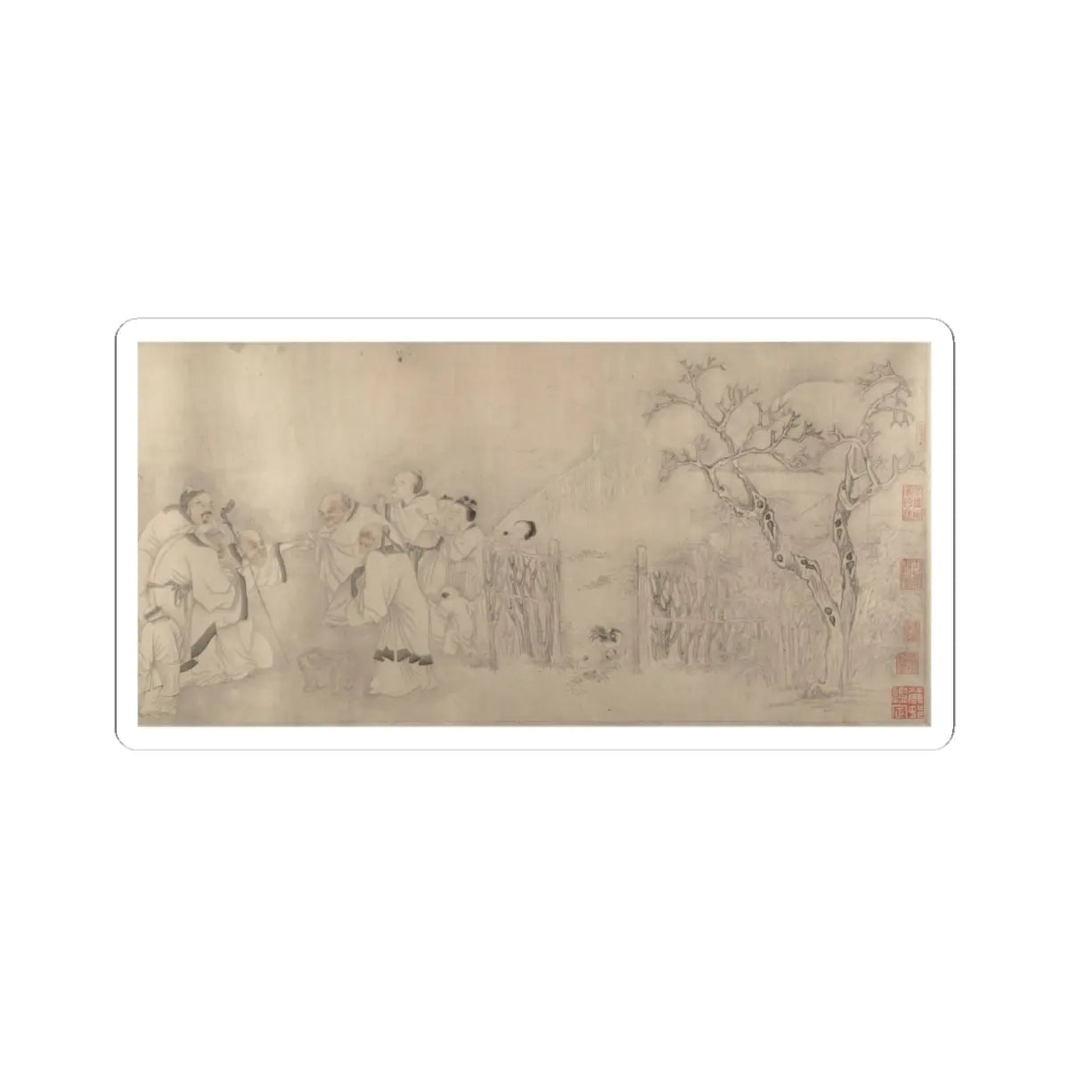 Unidentified artist - Family Visit - unknown v1 - STICKER Vinyl Kiss-Cut Decal