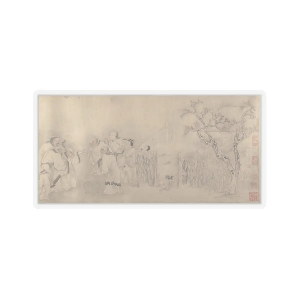 Unidentified artist - Family Visit - unknown v1 - STICKER Vinyl Kiss-Cut Decal