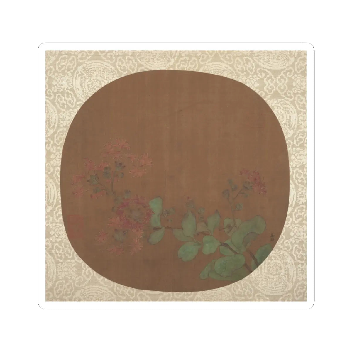 Unidentified artist - Flower Study - unknown - STICKER Vinyl Kiss-Cut Decal
