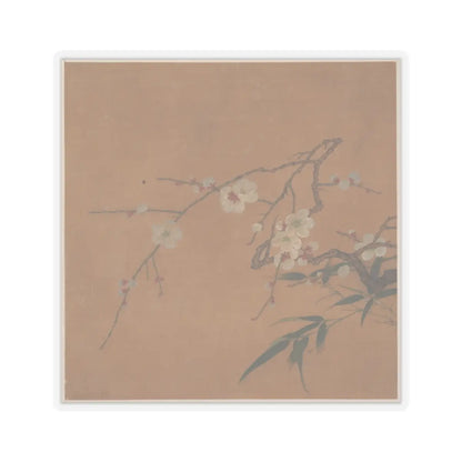 Unidentified artist - Flowering Plum and Bamboo - 17th century - STICKER Vinyl Kiss-Cut Decal