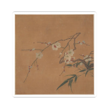 Unidentified artist - Flowering Plum and Bamboo - 17th century - STICKER Vinyl Kiss-Cut Decal