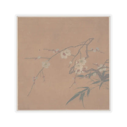 Unidentified artist - Flowering Plum and Bamboo - 17th century - STICKER Vinyl Kiss-Cut Decal