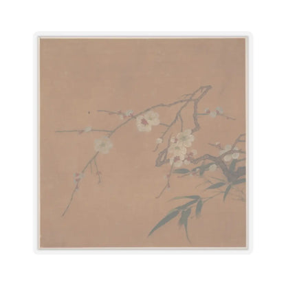 Unidentified artist - Flowering Plum and Bamboo - 17th century - STICKER Vinyl Kiss-Cut Decal