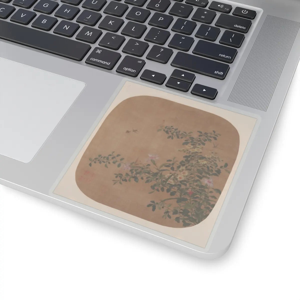 Unidentified artist - Flowers and Bees - 18th century - STICKER Vinyl Kiss-Cut Decal