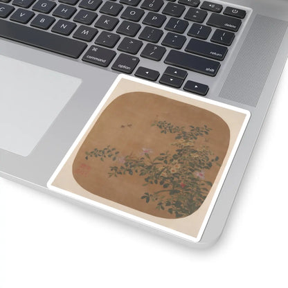 Unidentified artist - Flowers and Bees - 18th century - STICKER Vinyl Kiss-Cut Decal