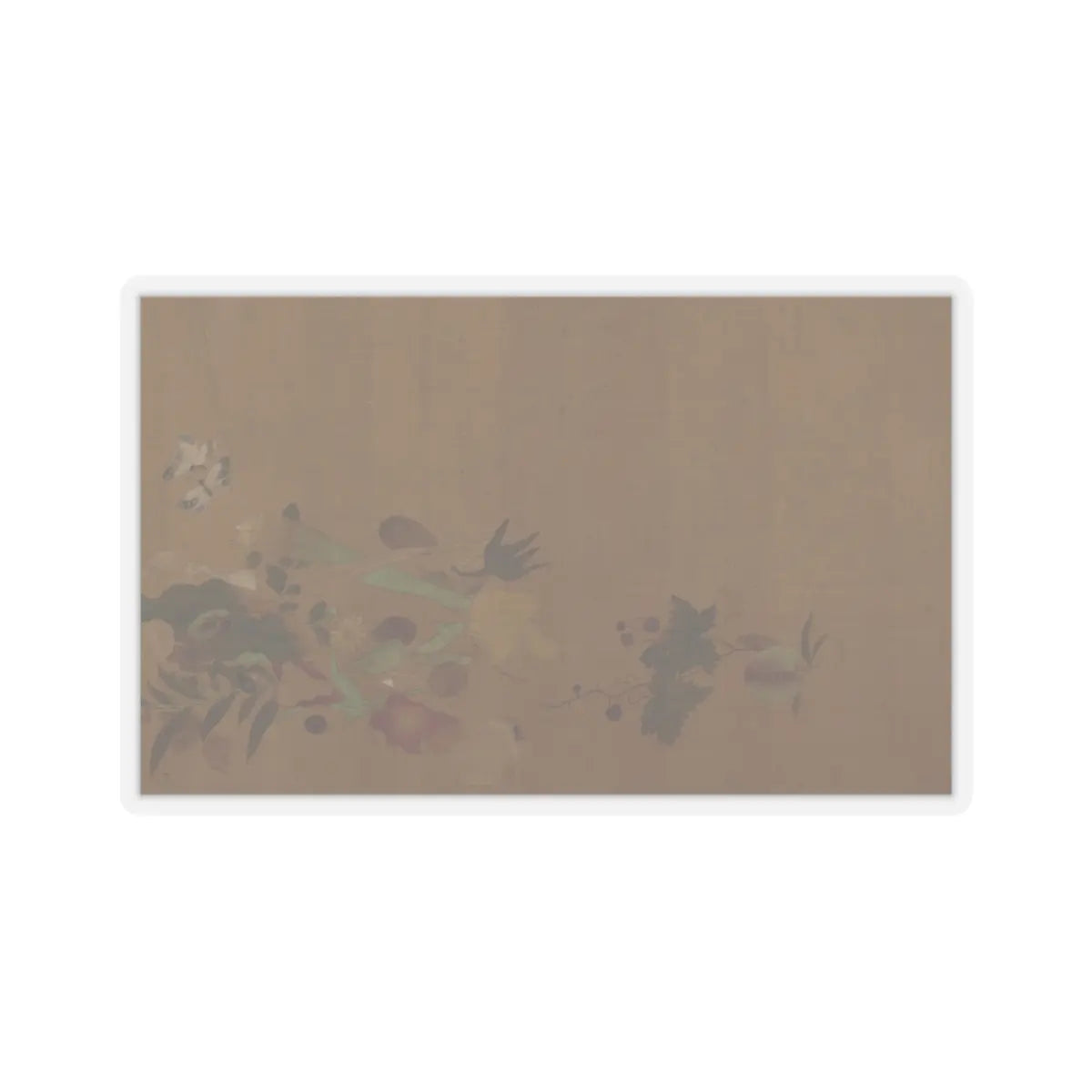 Unidentified artist - Flowers and Insects - unknown v1 - STICKER Vinyl Kiss-Cut Decal