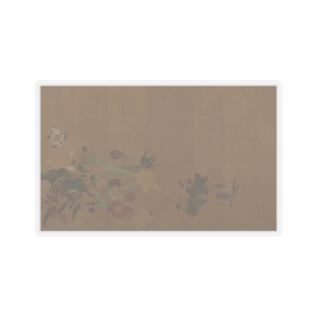 Unidentified artist - Flowers and Insects - unknown v1 - STICKER Vinyl Kiss-Cut Decal