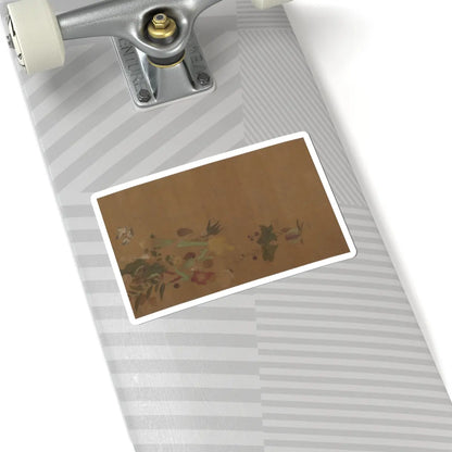 Unidentified artist - Flowers and Insects - unknown v1 - STICKER Vinyl Kiss-Cut Decal