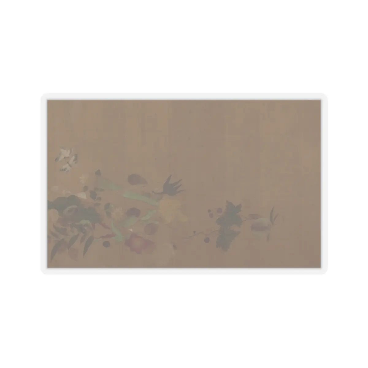 Unidentified artist - Flowers and Insects - unknown v1 - STICKER Vinyl Kiss-Cut Decal