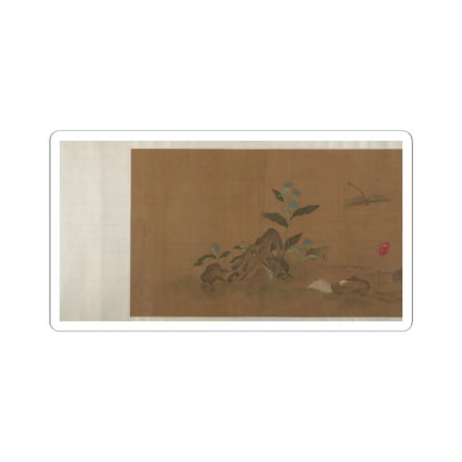 Unidentified artist - Flowers and Insects - unknown v10 - STICKER Vinyl Kiss-Cut Decal