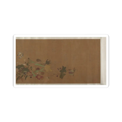 Unidentified artist - Flowers and Insects - unknown v7 - STICKER Vinyl Kiss-Cut Decal