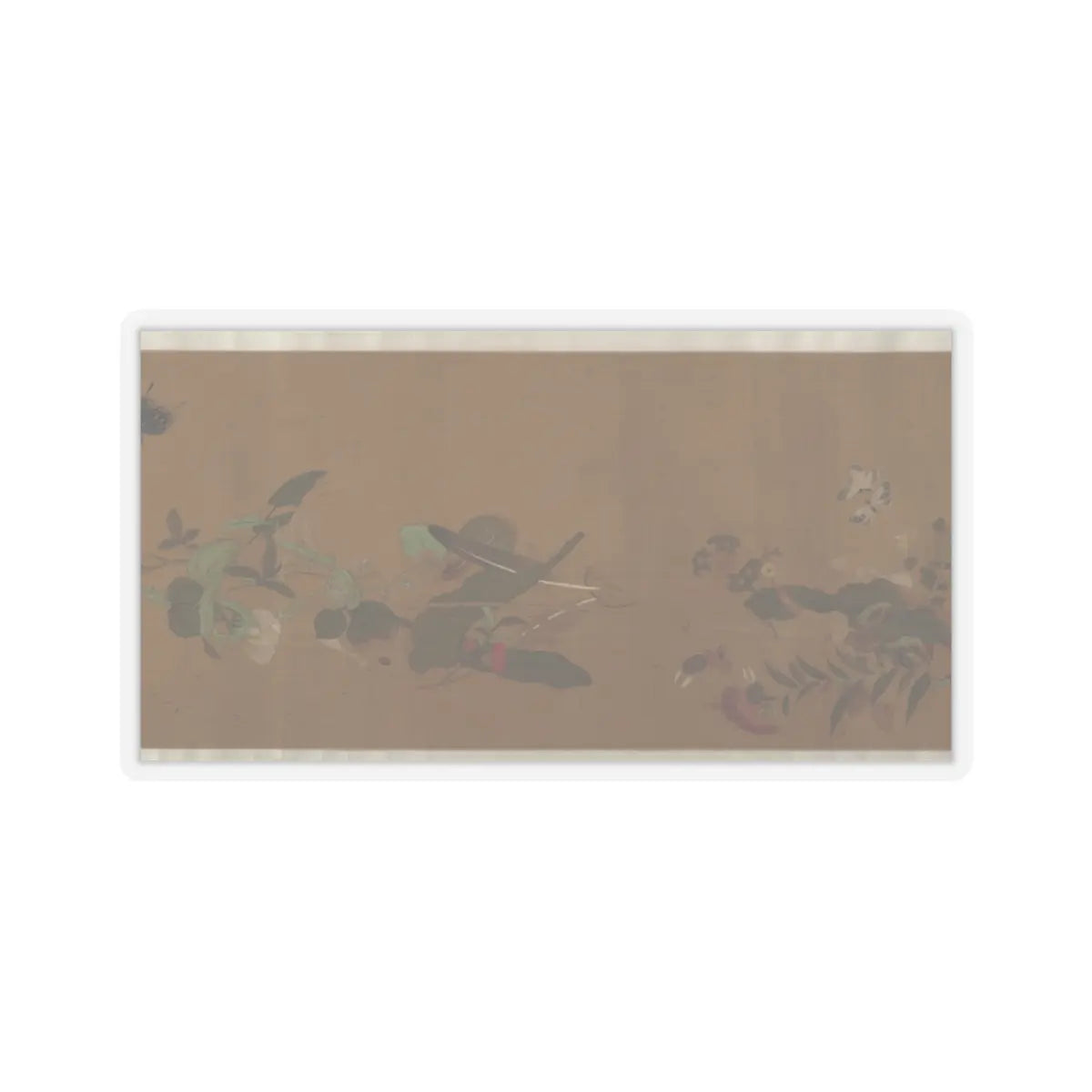 Unidentified artist - Flowers and Insects - unknown v8 - STICKER Vinyl Kiss-Cut Decal