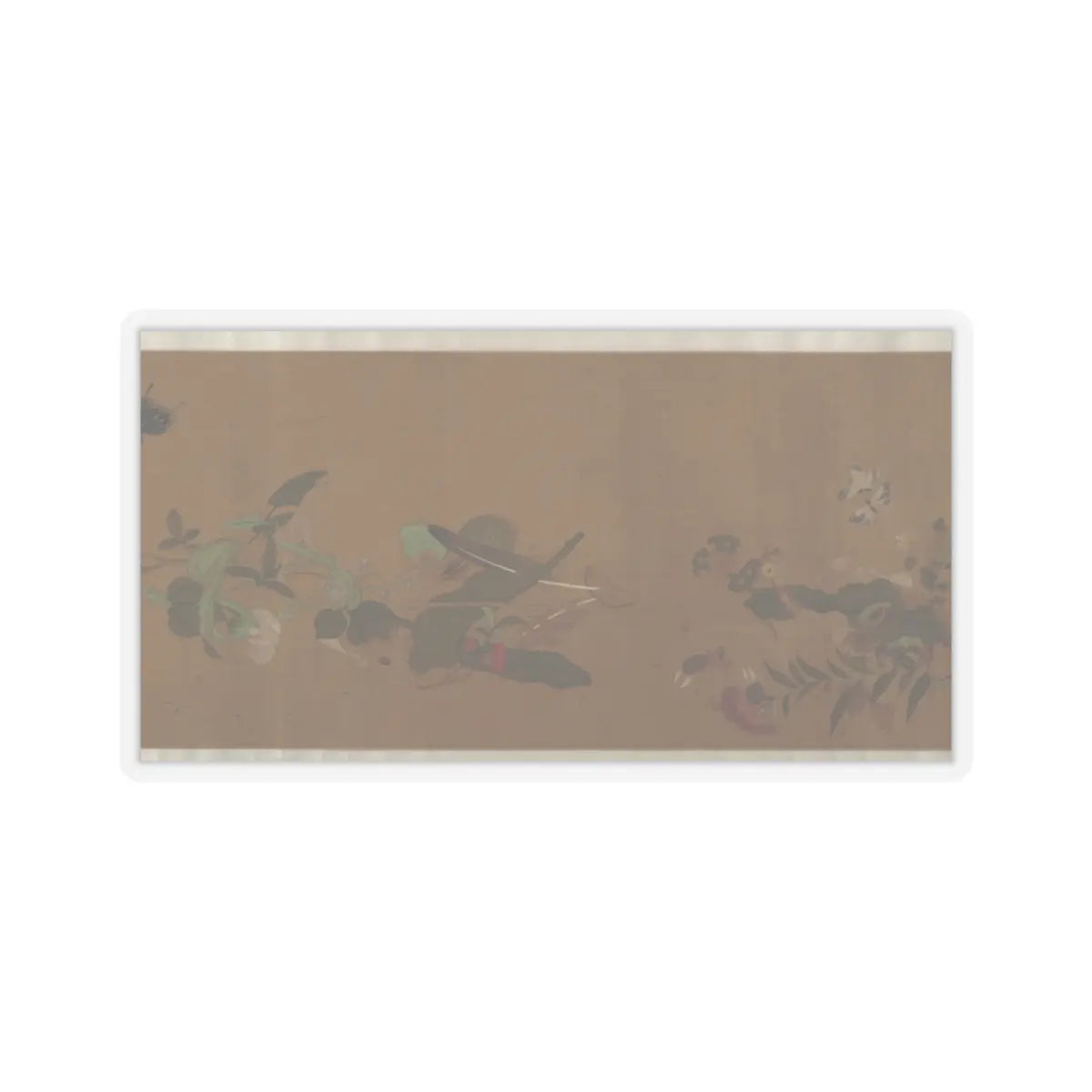 Unidentified artist - Flowers and Insects - unknown v8 - STICKER Vinyl Kiss-Cut Decal