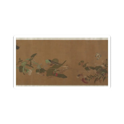 Unidentified artist - Flowers and Insects - unknown v8 - STICKER Vinyl Kiss-Cut Decal