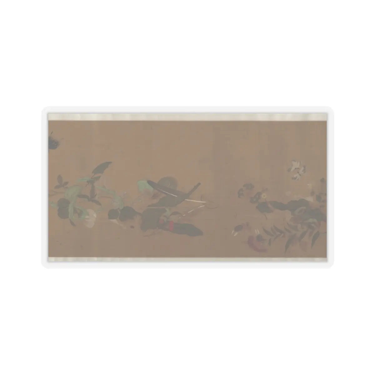 Unidentified artist - Flowers and Insects - unknown v8 - STICKER Vinyl Kiss-Cut Decal