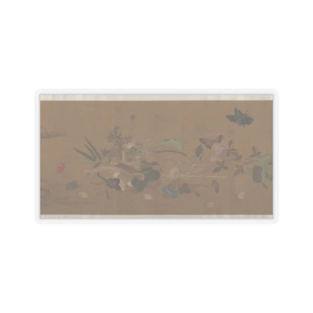 Unidentified artist - Flowers and Insects - unknown v9 - STICKER Vinyl Kiss-Cut Decal
