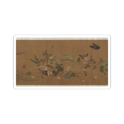 Unidentified artist - Flowers and Insects - unknown v9 - STICKER Vinyl Kiss-Cut Decal