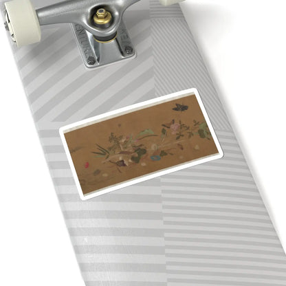 Unidentified artist - Flowers and Insects - unknown v9 - STICKER Vinyl Kiss-Cut Decal