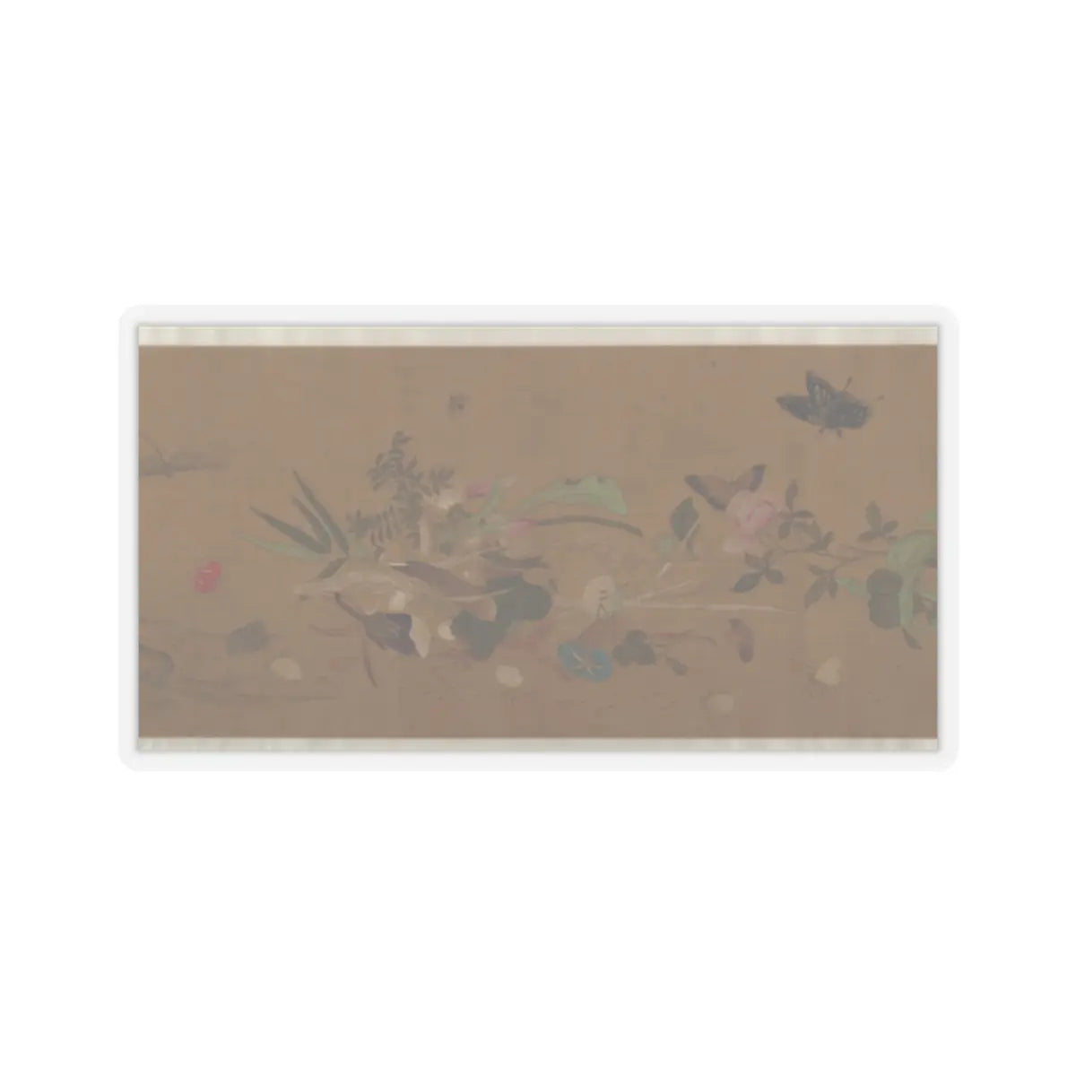 Unidentified artist - Flowers and Insects - unknown v9 - STICKER Vinyl Kiss-Cut Decal