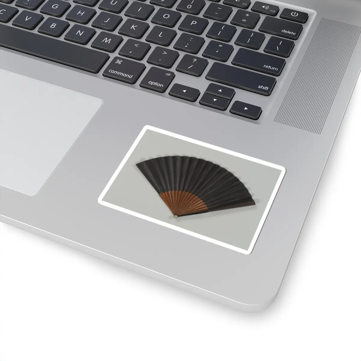 Unidentified artist - Folding fan - 19th century v2 - STICKER Vinyl Kiss-Cut Decal