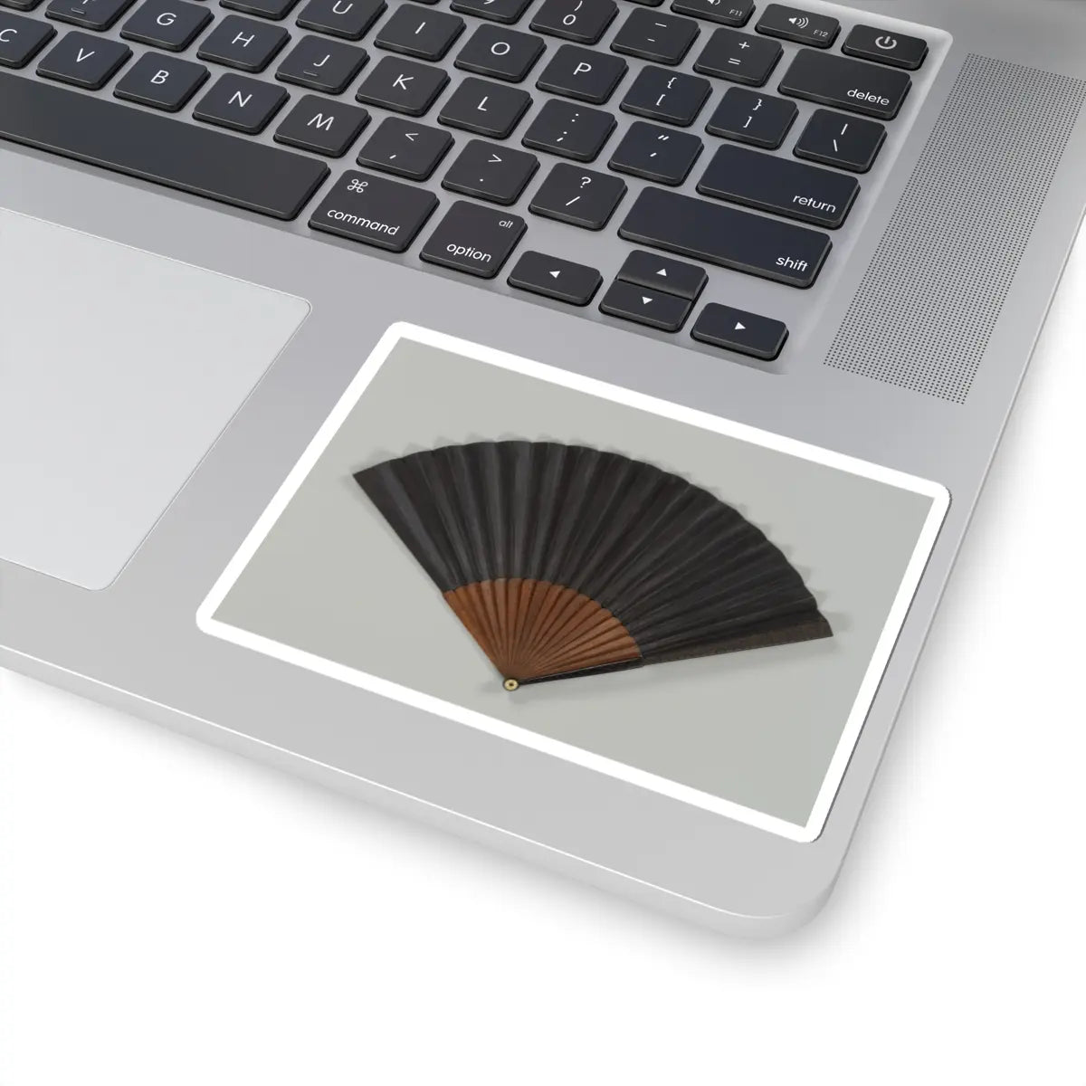 Unidentified artist - Folding fan - 19th century v2 - STICKER Vinyl Kiss-Cut Decal