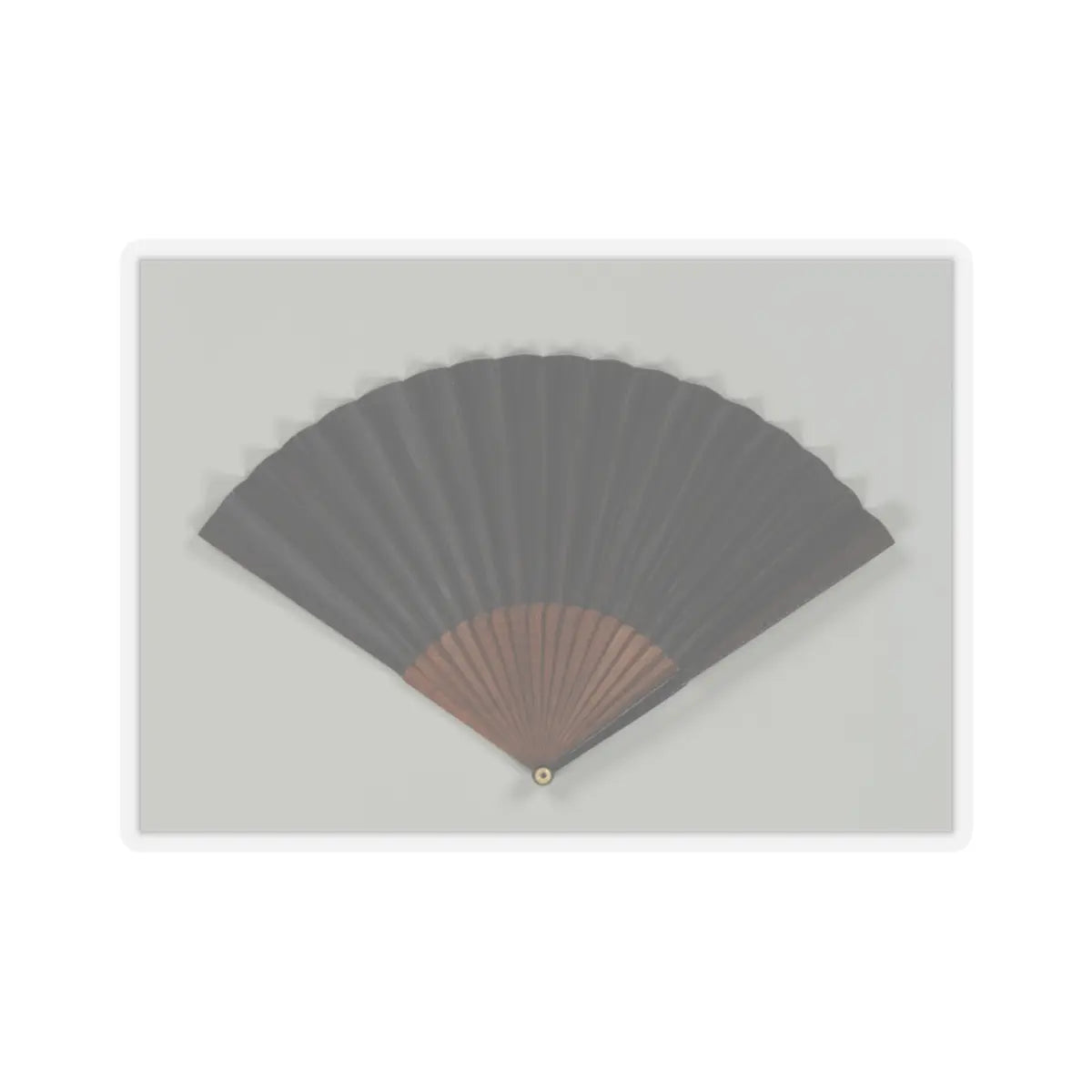 Unidentified artist - Folding fan - 19th century v2 - STICKER Vinyl Kiss-Cut Decal