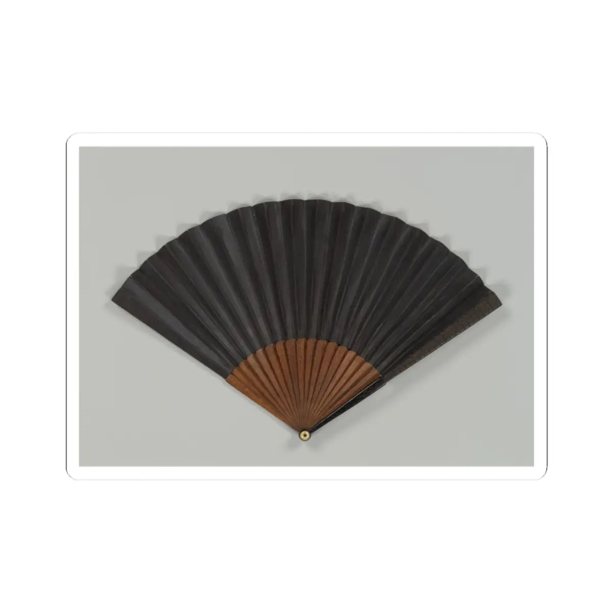 Unidentified artist - Folding fan - 19th century v2 - STICKER Vinyl Kiss-Cut Decal