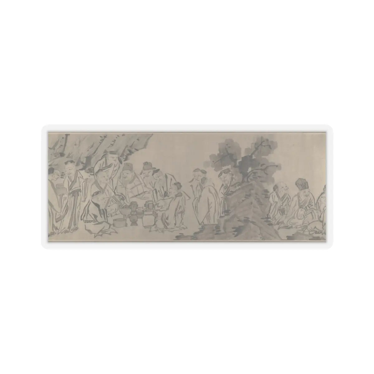 Unidentified artist - Gathering of Philosophers - unknown v10 - STICKER Vinyl Kiss-Cut Decal