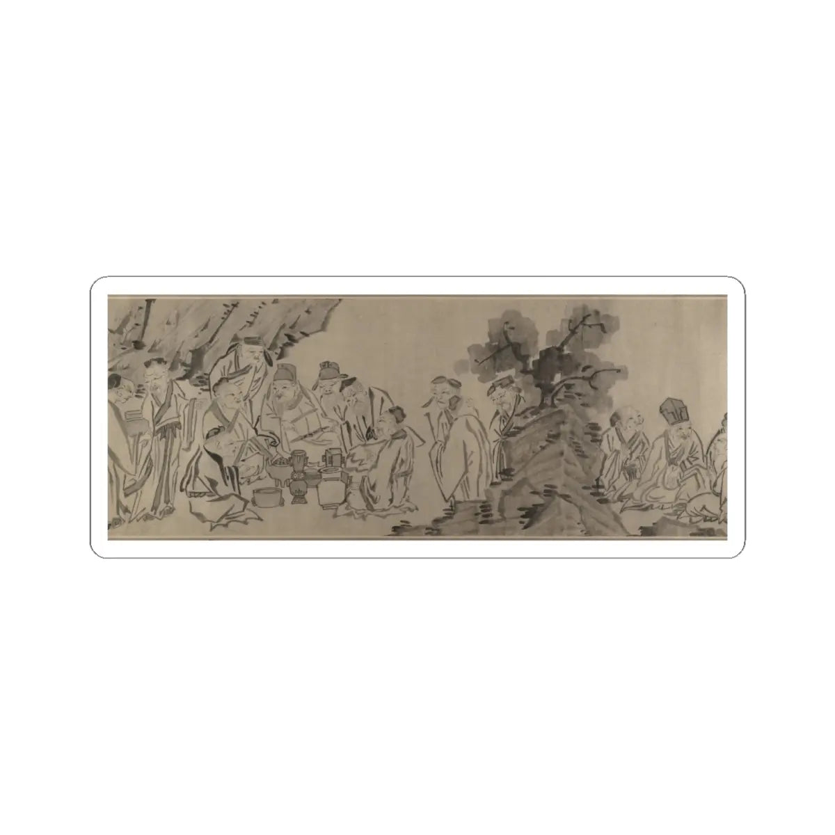 Unidentified artist - Gathering of Philosophers - unknown v10 - STICKER Vinyl Kiss-Cut Decal