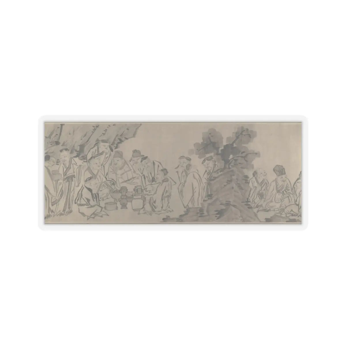 Unidentified artist - Gathering of Philosophers - unknown v10 - STICKER Vinyl Kiss-Cut Decal