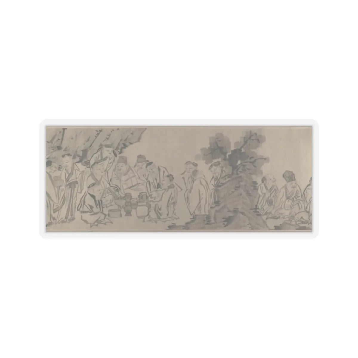 Unidentified artist - Gathering of Philosophers - unknown v10 - STICKER Vinyl Kiss-Cut Decal