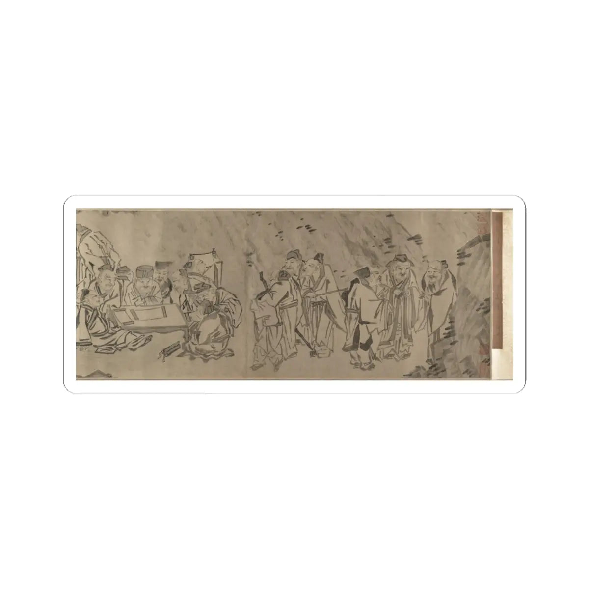 Unidentified artist - Gathering of Philosophers - unknown v6 - STICKER Vinyl Kiss-Cut Decal