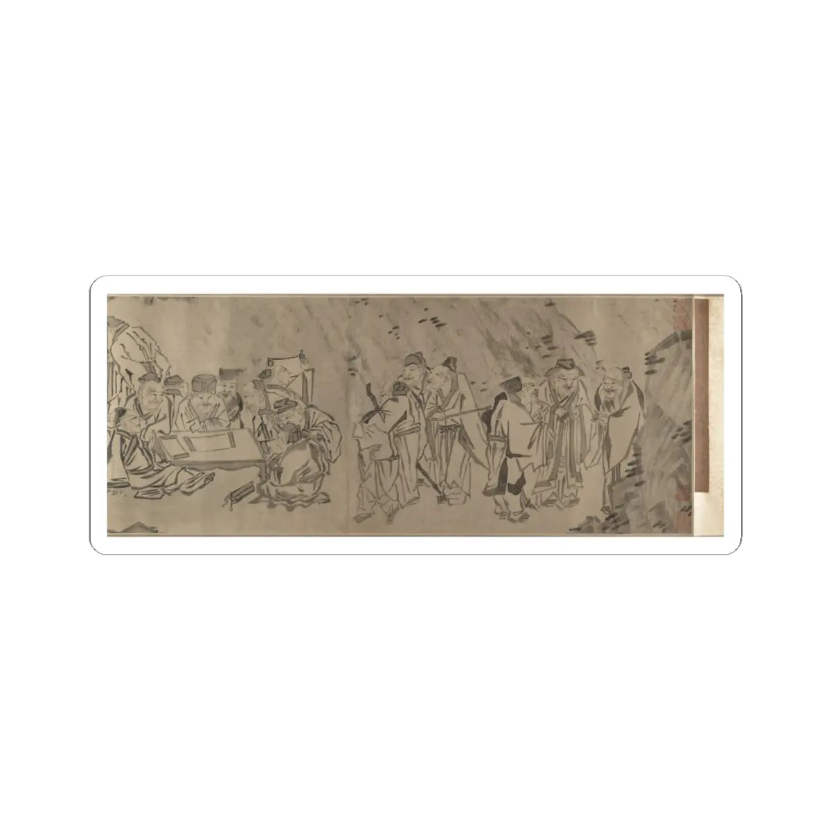Unidentified artist - Gathering of Philosophers - unknown v6 - STICKER Vinyl Kiss-Cut Decal