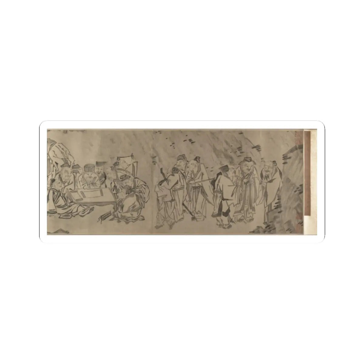Unidentified artist - Gathering of Philosophers - unknown v6 - STICKER Vinyl Kiss-Cut Decal