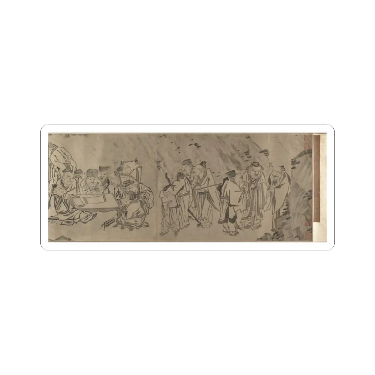 Unidentified artist - Gathering of Philosophers - unknown v6 - STICKER Vinyl Kiss-Cut Decal
