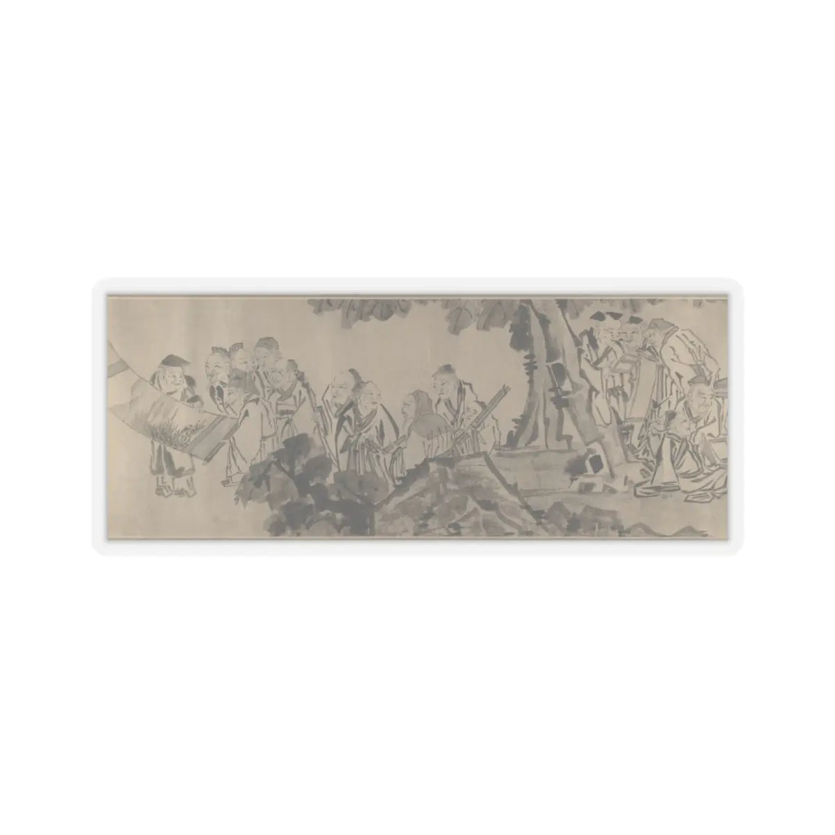 Unidentified artist - Gathering of Philosophers - unknown v7 - STICKER Vinyl Kiss-Cut Decal