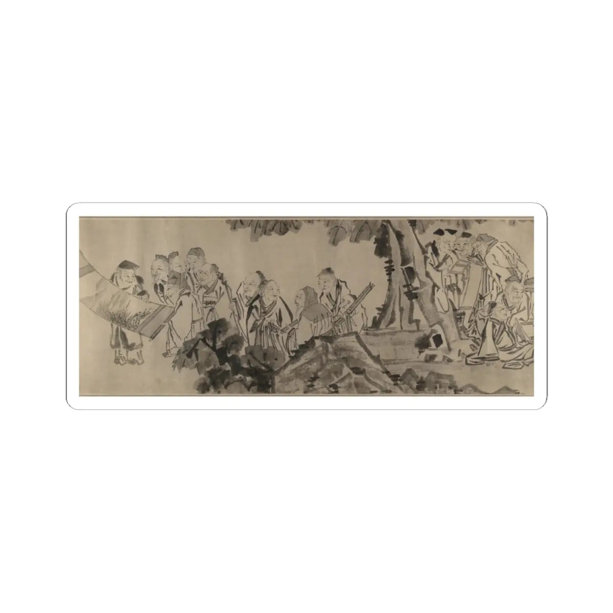 Unidentified artist - Gathering of Philosophers - unknown v7 - STICKER Vinyl Kiss-Cut Decal