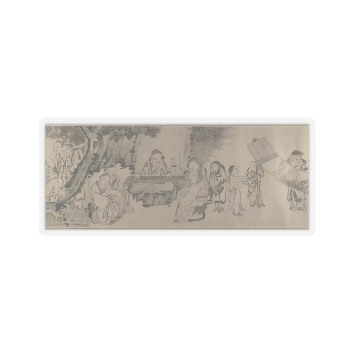 Unidentified artist - Gathering of Philosophers - unknown v8 - STICKER Vinyl Kiss-Cut Decal