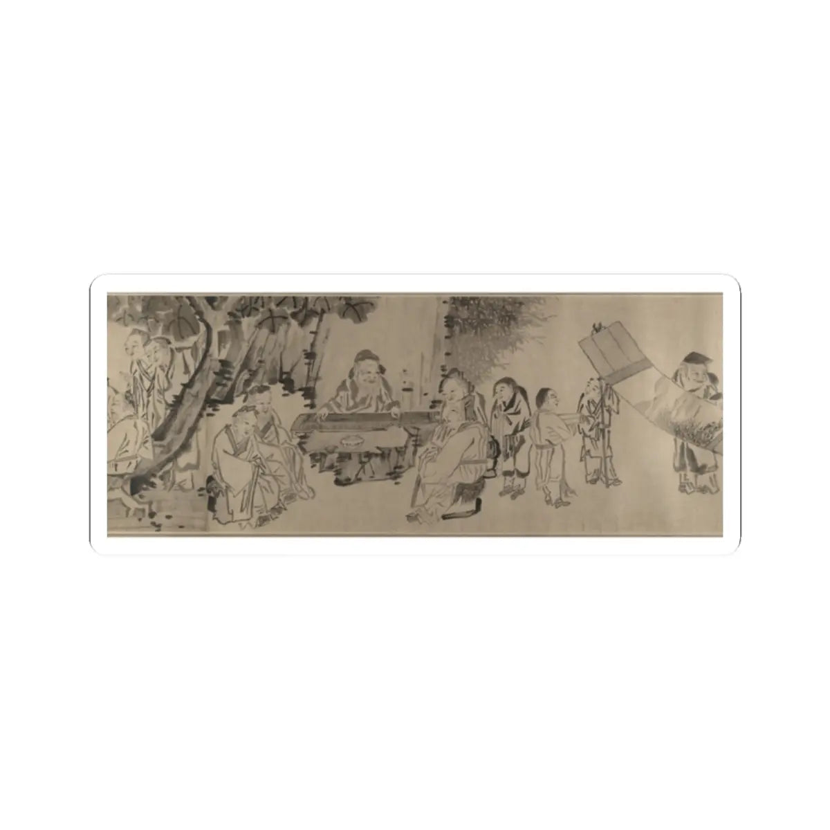 Unidentified artist - Gathering of Philosophers - unknown v8 - STICKER Vinyl Kiss-Cut Decal