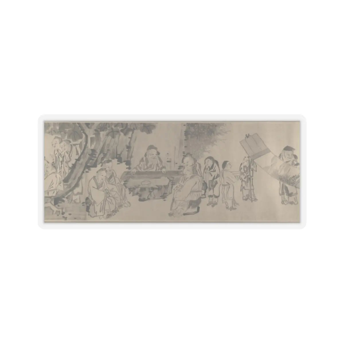 Unidentified artist - Gathering of Philosophers - unknown v8 - STICKER Vinyl Kiss-Cut Decal