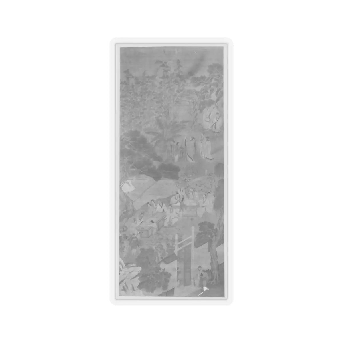 Unidentified artist - Gathering of Scholars at the Western Garden - unknown v2 - STICKER Vinyl Kiss-Cut Decal