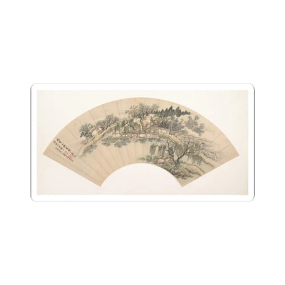 Unidentified artist - Gathering Water Chestnuts - 18th century or later, - STICKER Vinyl Kiss-Cut Decal